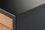 Cajonera Vintage DKD Home Decor Negro Natural 38 x 77 x 47 cm