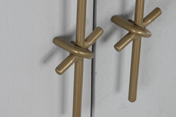 DKD Home Decor Armario Glam Hiras Blanco Dorado 45 x 110 x 85 cm DKD Home Decor Armario Glam Hiras Blanco Dorado 45 x 110 x 85 cm