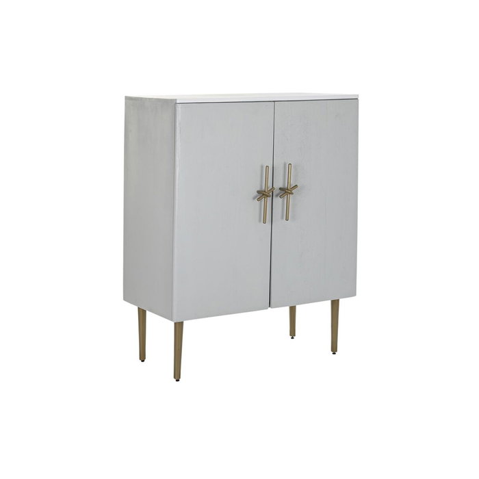 DKD Home Decor Armario de Mango y Hierro Lazo Blanco DKD Home Decor Armario de Mango y Hierro Lazo Blanco
