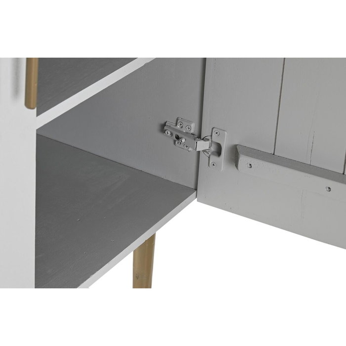 DKD Home Decor Armario de Mango y Hierro Lazo Blanco DKD Home Decor Armario de Mango y Hierro Lazo Blanco