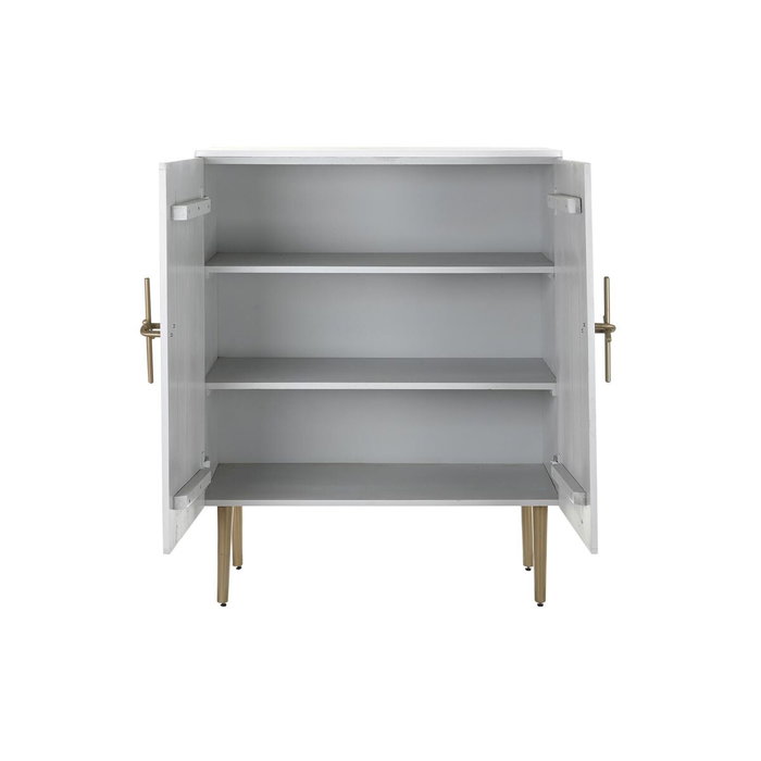 DKD Home Decor Armario de Mango y Hierro Lazo Blanco DKD Home Decor Armario de Mango y Hierro Lazo Blanco