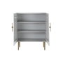 DKD Home Decor Armario de Mango y Hierro Lazo Blanco
