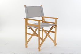 DKD Home Decor Silla Terraza Y Jardin Gris Natural 48 x 87 x 56 cm