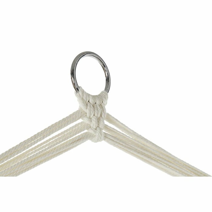 DKD Home Decor Silla Colgante de Algodón con Flecos, Crudo DKD Home Decor Silla Colgante de Algodón con Flecos, Crudo