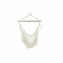DKD Home Decor Silla Colgante de Algodón con Flecos, Crudo