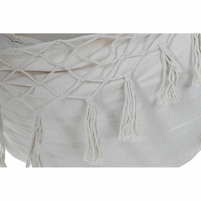 DKD Home Decor Silla Colgante de Algodón con Cojín, Crudo