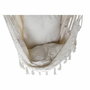 DKD Home Decor Silla Colgante de Algodón con Cojín, Crudo
