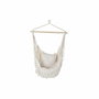 DKD Home Decor Silla Colgante de Algodón con Cojín, Crudo