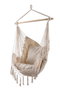 DKD Home Decor Silla Colgante de Algodón con Cojín, Crudo