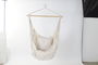 DKD Home Decor Silla Colgante para Terraza y Jardín Crudo Algodón y Pino 90x90x135 cm
