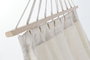 DKD Home Decor Hamaca Terraza Y Jardín Beige 100 x 0.5 x 200 cm Algodón y Poliéster con Flecos para Máximo 100kg