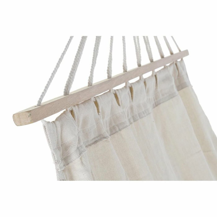 DKD Home Decor Hamaca de Algodón Beige con Flecos DKD Home Decor Hamaca de Algodón Beige con Flecos