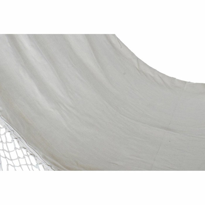 DKD Home Decor Hamaca de Algodón Beige con Flecos DKD Home Decor Hamaca de Algodón Beige con Flecos