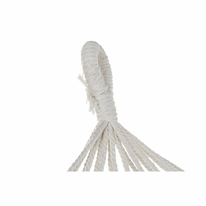 DKD Home Decor Hamaca de Algodón Beige con Flecos DKD Home Decor Hamaca de Algodón Beige con Flecos