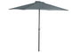 DKD Home Decor Parasol Basicos Gris Claro Gris Oscuro Acero Poliester Inclinable 300 x 300 x 250 cm