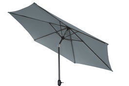 DKD Home Decor Parasol Basicos Gris Claro Gris Oscuro Acero Poliester Inclinable 300 x 300 x 250 cm