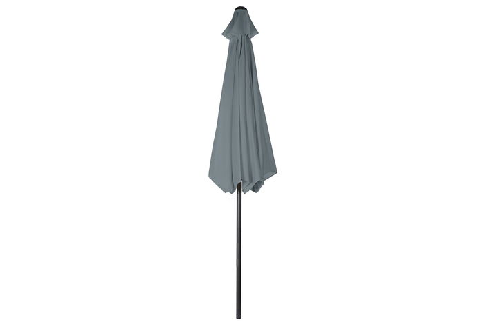 DKD Home Decor Parasol Basicos Gris Claro Gris Oscuro Acero Poliester Inclinable 300 x 300 x 250 cm DKD Home Decor Parasol Basicos Gris Claro Gris Oscuro Acero Poliester Inclinable 300 x 300 x 250 cm