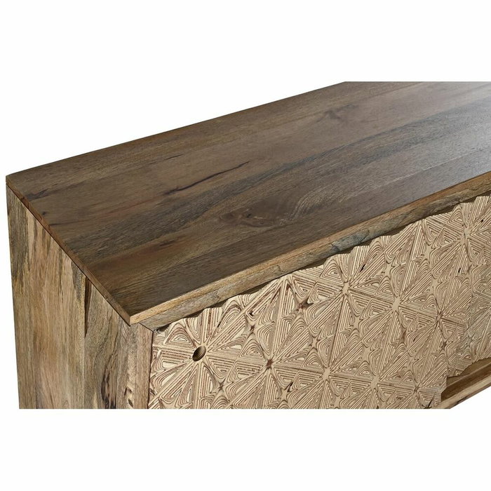 DKD Home Decor Buffet Indio de Mango y Abedul en Color Natural, 160 x 45 x 85 cm, con 2 Puertas y 1 Estantería, Desmontable DKD Home Decor Buffet Indio de Mango y Abedul en Color Natural, 160 x 45 x 85 cm, con 2 Puertas y 1 Estantería, Desmontable
