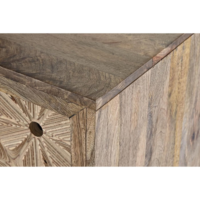 DKD Home Decor Buffet Indio de Mango y Abedul en Color Natural, 160 x 45 x 85 cm, con 2 Puertas y 1 Estantería, Desmontable DKD Home Decor Buffet Indio de Mango y Abedul en Color Natural, 160 x 45 x 85 cm, con 2 Puertas y 1 Estantería, Desmontable