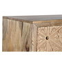 DKD Home Decor Buffet Indio de Mango y Abedul en Color Natural, 160 x 45 x 85 cm, con 2 Puertas y 1 Estantería, Desmontable
