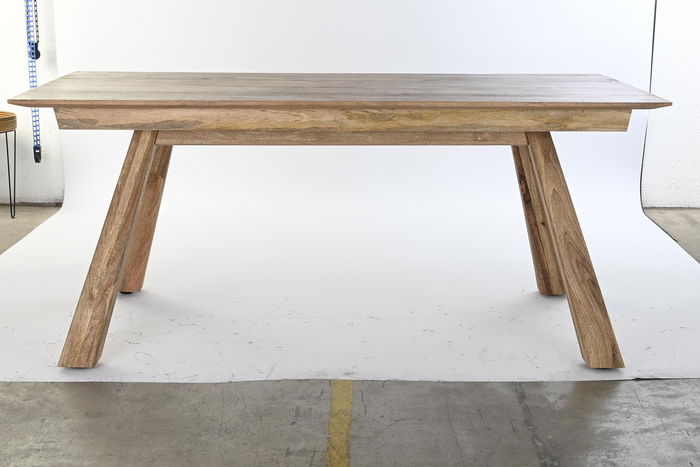 DKD Home Decor Mesa Comedor Alpino Mango Natural 180 x 90 x 76 cm