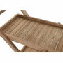 DKD Home Decor Camarera de Teca con Ruedas Marrón Natural 70x55x84 cm