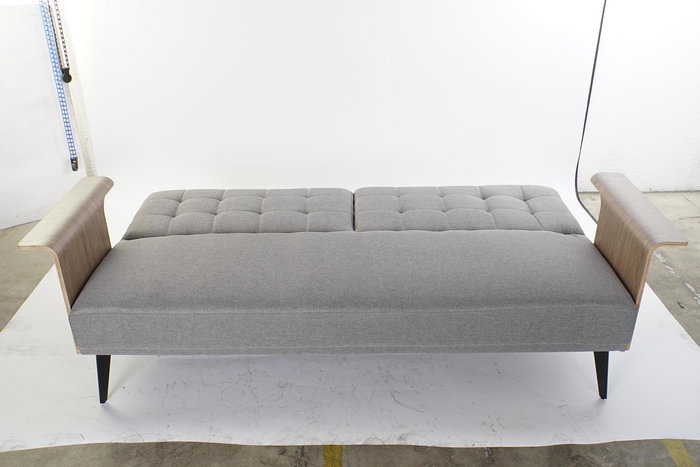 DKD Home Decor Sofá Cama Urban Gris Marrón 203 x 87 x 81 cm