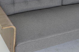 DKD Home Decor Sofá Cama Urban Gris Marrón 203 x 87 x 81 cm