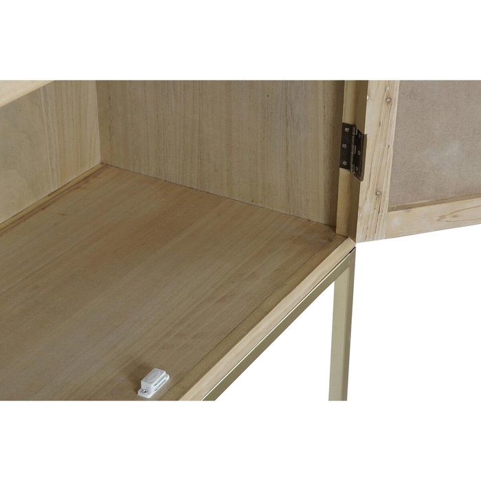 DKD Home Decor Armario Moderno Natural Dorado 40 x 170 x 90 cm