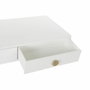 DKD Home Decor Mesa de Centro Mandala Blanco y Dorado