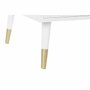 DKD Home Decor Mesa de Centro Mandala Blanco y Dorado