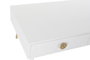DKD Home Decor Mesa de Centro Mandala Blanco y Dorado