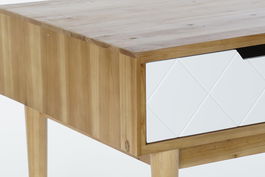 DKD Home Decor Mesa Centro Moderno Marron Blanco 105 x 55 x 46 cm Madera Abeto