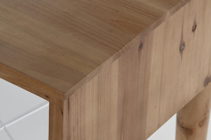 Mesita De Noche Moderno DKD Home Decor Marron Blanco 38 x 50 x 42 cm