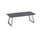 DKD Home Decor Mesa de Centro MDF y Acero Negro 120x60x44 cm