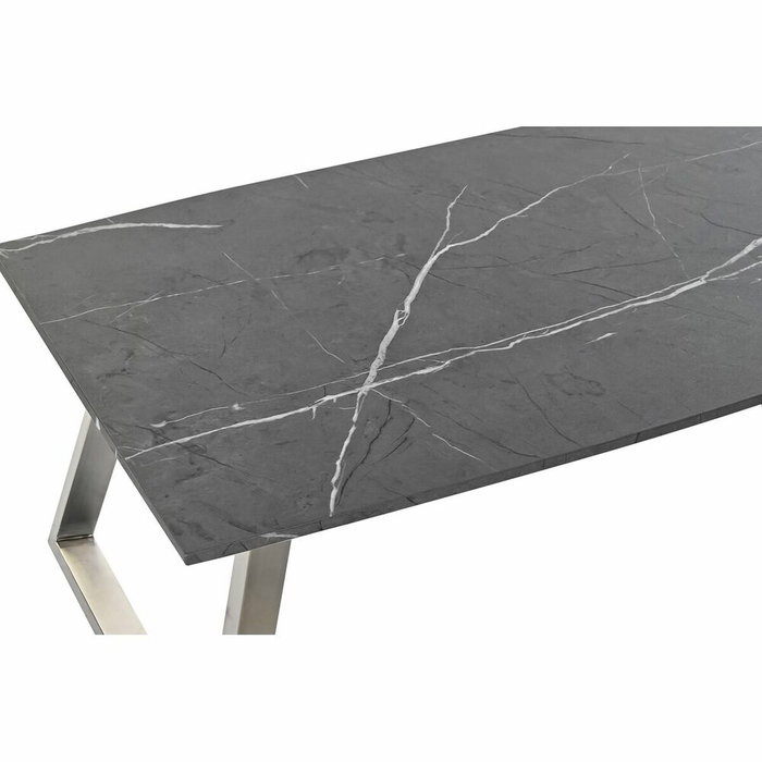 DKD Home Decor Mesa de Centro MDF y Acero Negro 120x60x44 cm