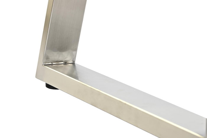 DKD Home Decor Mesa Centro Moderno Blanco Plateado Mdf Acero 120x60x44 cm DKD Home Decor Mesa Centro Moderno Blanco Plateado Mdf Acero 120x60x44 cm