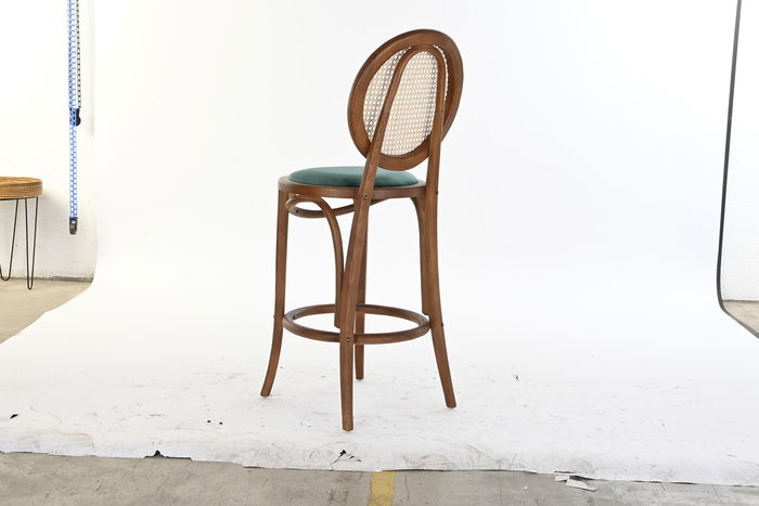 DKD Home Decor Taburete Horeca Marron Oscuro 43 x 108 x 43 cm