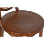 DKD Home Decor Taburete Olmo Ratan Rejilla Marrón Oscuro