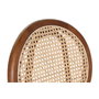 DKD Home Decor Taburete Olmo Ratan Rejilla Marrón Oscuro