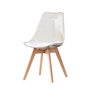 DKD Home Decor Silla de PVC y Abedul Crema