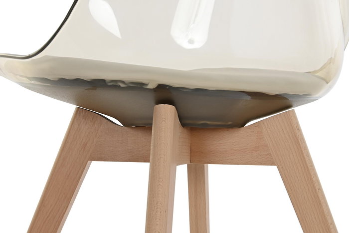 DKD Home Decor Silla Urban Crema Natural 47 x 81 x 54 cm (4 Unidades)