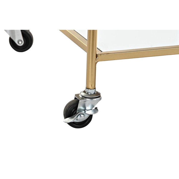 Mueble Camarera DKD Home Decor Dorado Metal Espejo 71 x 35 x 75,5 cm