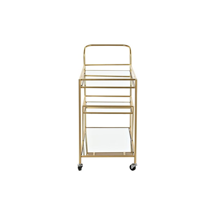 Mueble Camarera DKD Home Decor Dorado Metal Espejo 71 x 35 x 75,5 cm
