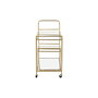 Mueble Camarera DKD Home Decor Dorado Metal Espejo 71 x 35 x 75,5 cm