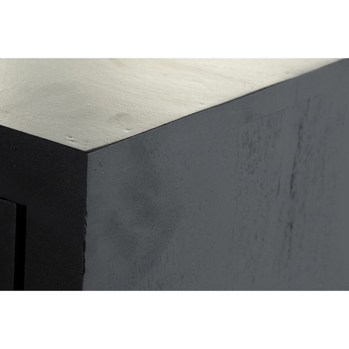 DKD Home Decor Buffet de Mango y Ratán Negro y Natural 160x40x90