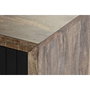 DKD Home Decor Mueble TV Mango y Metal Negro 125x40x55