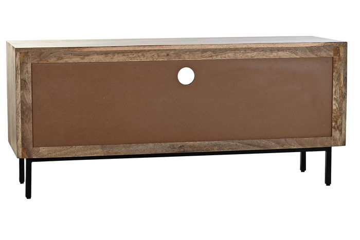 DKD Home Decor Mueble TV Negro Marron 40 x 55 x 125 cm