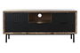 DKD Home Decor Mueble TV Negro Marron 40 x 55 x 125 cm