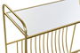 DKD Home Decor Revistero Dorado Metal y Espejo 35 x 76 x 83 cm